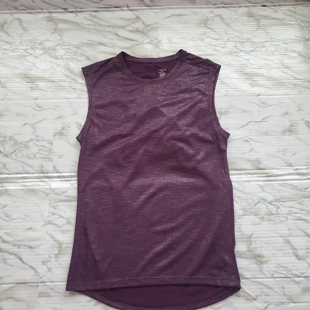 Zobha Purple Yoga Tank Top  XS